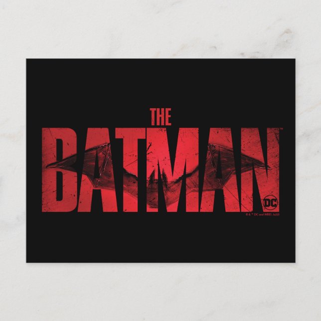 Das theatralische Logo von Batman Postkarte (Vorderseite)