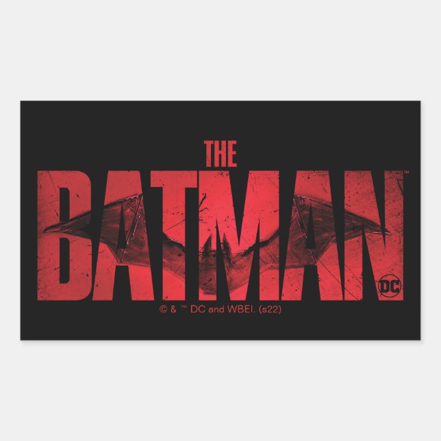 Das theatralische Logo von Batman Rechteckiger Aufkleber (Vorderseite)