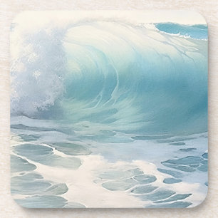 Das Thema "Beach Waves" Malerei Getränkeuntersetzer