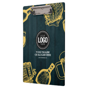 Das Thema Dunkelgrüne Brauerei personalisieren Klemmbrett