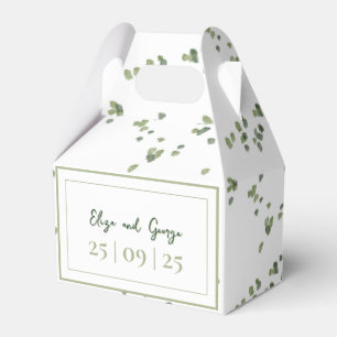 Das Thema Grüne Wälder in einer Hochzeit Geschenkschachtel