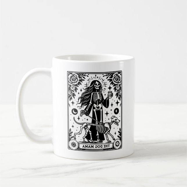 Das Thema Hunde Mama im Tarot Kaffeetasse (Links)