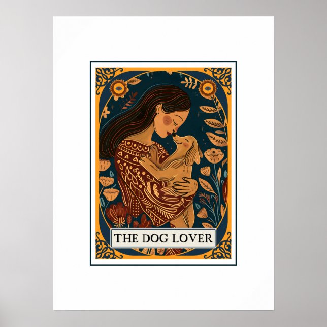 Das Thema "Hunde über Illustriertes Tarot" Poster (Vorne)