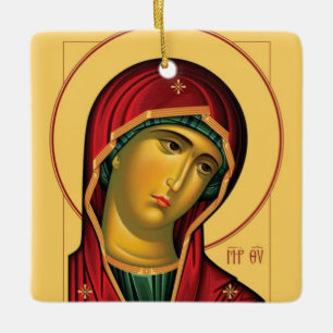 Das Theotokos (Jungfrau Mary)-Orthodoxe Icon Keramikornament