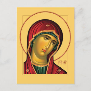 Das Theotokos (Jungfrau Mary)-Orthodoxe Icon Postkarte