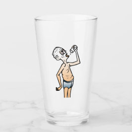 Das Thirsty Man Glass Glas