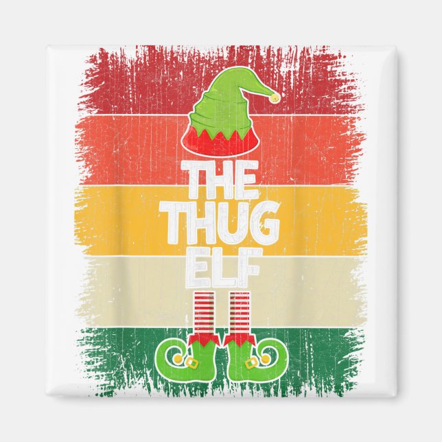 Das Thug Elf Matching Group Weihnachts-Party Pajam Magnet (Vorne)