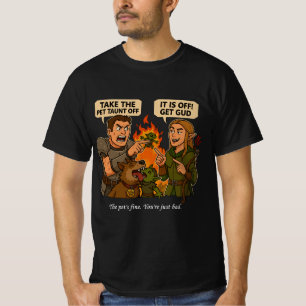 "Das Tier ist fein. Du bist einfach schlecht." Fun T-Shirt