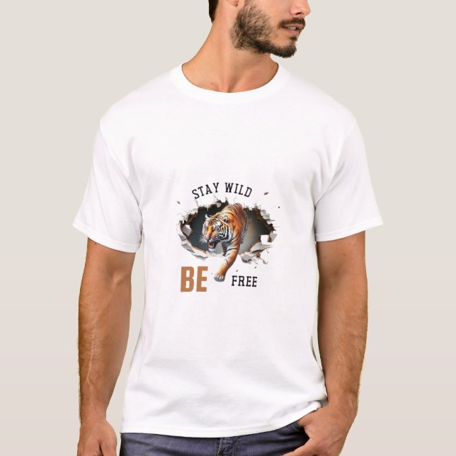 Das Tigerbild T-Shirt (Vorderseite)
