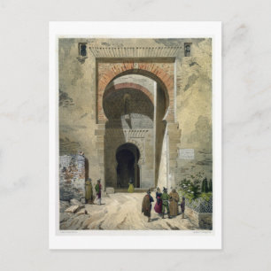 Das Tor der Gerechtigkeit, Eingang zur Alhambra, G Postkarte