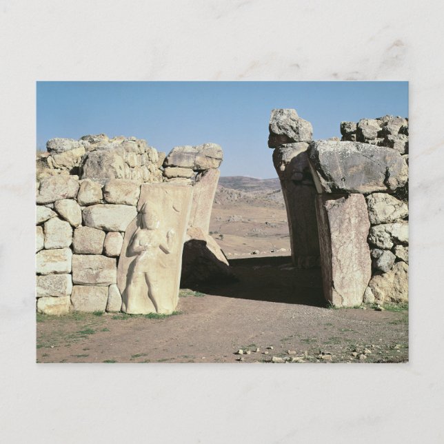 Das Tor des Königs aus den Mauern von Hattusas Postkarte (Vorderseite)