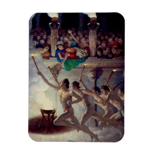 Das Torchrennen, griechische Olympia von N. C. Wye Magnet