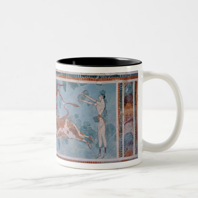 Das toreador-Fresko, Knossos Palast, Kreta Zweifarbige Tasse (Rechts)
