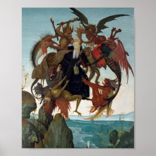 Das Torment St Anthony Michelangelo Buonarroti Poster