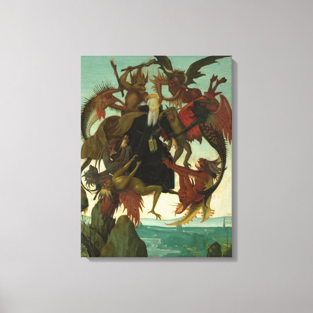 Das Torment von Saint Anthony, 1487 von Michelange Leinwanddruck (Vorderseite)