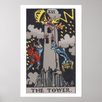 Das Tower Tarot Card Poster