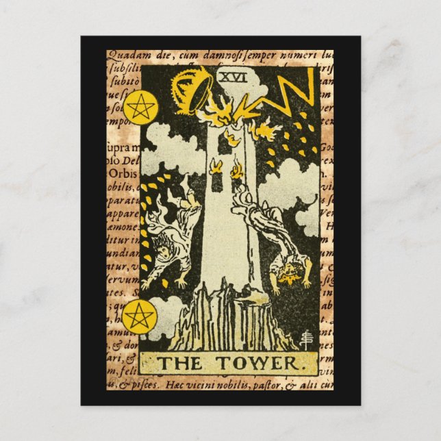 Das Tower Tarot Postkarte (Vorderseite)
