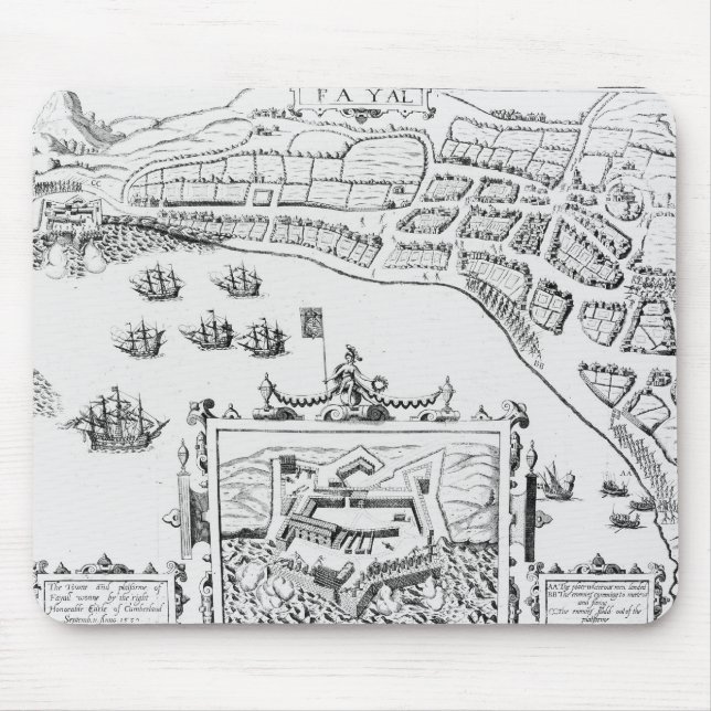Das Towne und das Platforme von Fayall Mousepad (Vorne)
