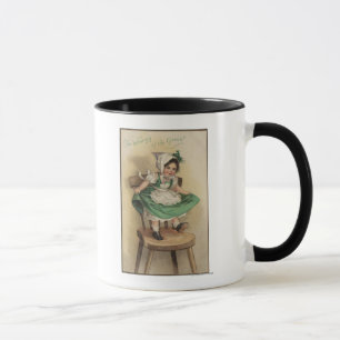 Das Tragen des Grüns Tasse