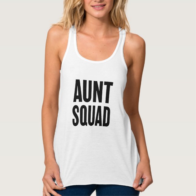 Das Trägershirt Frauen Tante Squad Tank Top (Vorderseite)