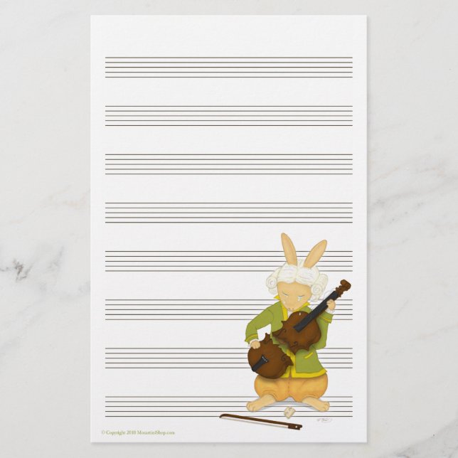 Das Tragödie-Musik-Manuskript-Papier Briefpapier (Vorderseite)