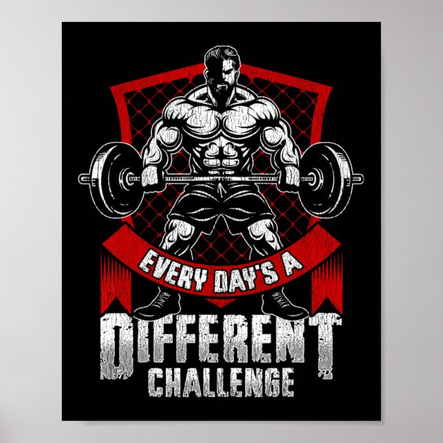 Das Training des Fitnessstudios ist täglich anders Poster (Vorne)