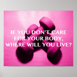 Das Trainings Tank Top | Motivation Zitat Gewichth Poster