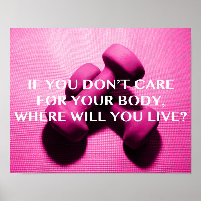 Das Trainings Tank Top | Motivation Zitat Gewichth Poster (Vorne)