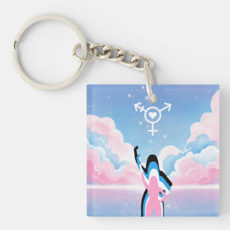 Das Trans Signal Schlüsselanhänger