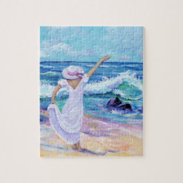 Das Traummädchen am Strand Puzzles