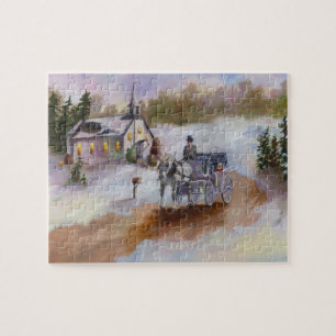 Das Traumpuzzlespiel des Winters Puzzle