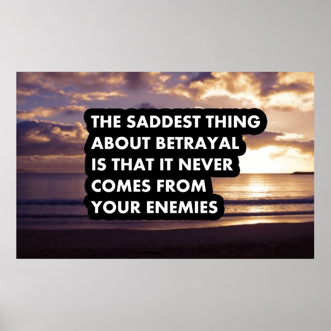 Das Traurigste an Verrat Poster (Vorne)