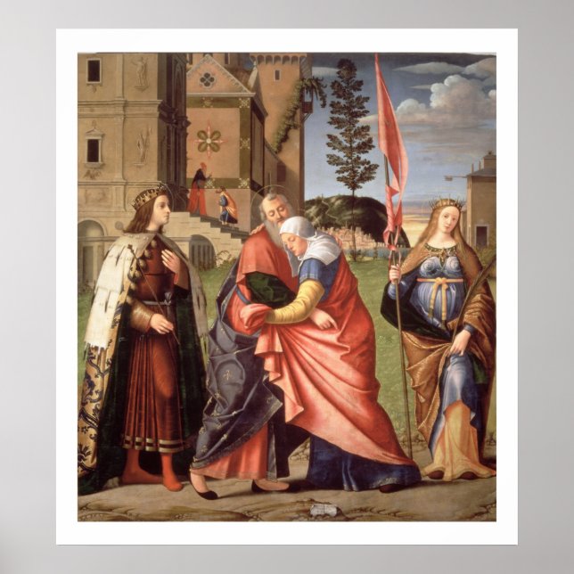 Das Treffen am Goldenen Tor mit Heiligen, 1515 ( Poster (Vorne)