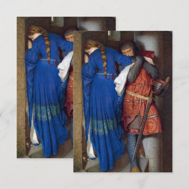 Das Treffen auf den Treppen von Turret von F. W. B Begleitkarte (Vorne/Hinten)