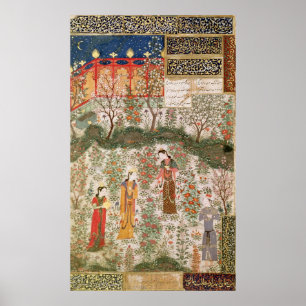 Das Treffen des persischen Prinzen Humay mit China Poster