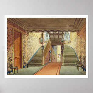 Das Treppenhaus, von den Ansichten des königlichen Poster