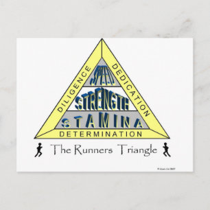 DAS TRIANGLE DES RUNNERS POSTKARTE