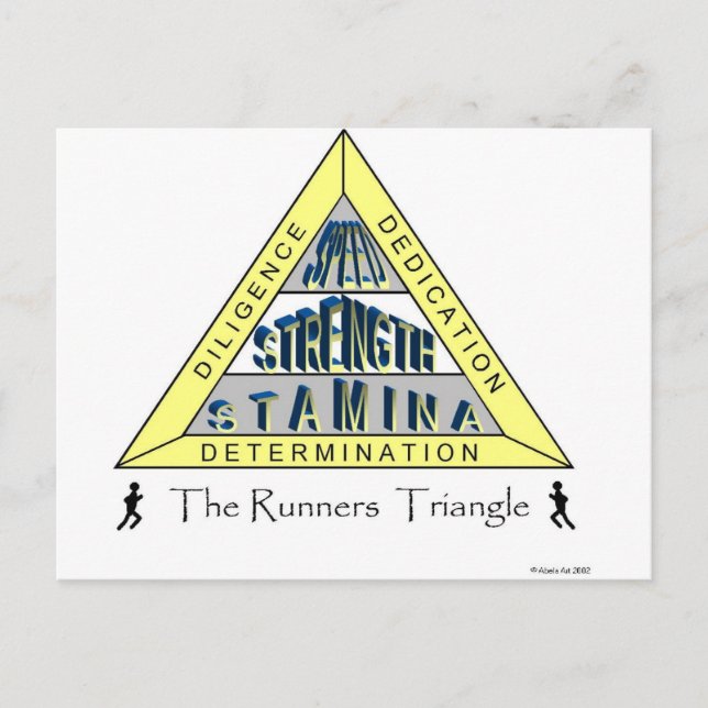 DAS TRIANGLE DES RUNNERS POSTKARTE (Vorderseite)