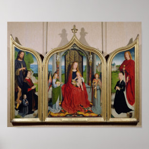 Das Triptychon der Familie Sedano, c.1495-98 Poster