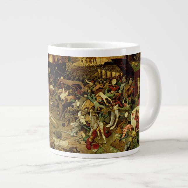 Das Triumph des Todes, c.1562 (Öl auf Platte) Jumbo-Tasse (Vorderseite Rechts)