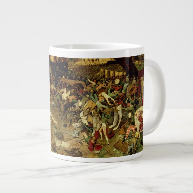 Das Triumph des Todes, c.1562 (Öl auf Platte) Jumbo-Tasse (Vorderseite Rechts)
