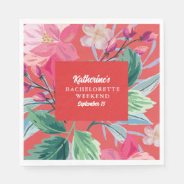 Das Tropic mag seinen heißen orangefarbenen Jungge Serviette