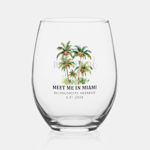 Das Tropical Beach Bachelorette Weekend Party-Deko Weinglas Ohne Stiel