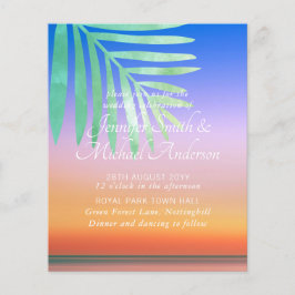 Das Tropical Sunset Beach Hochzeit lädt zu einem B