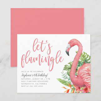 Das tropische Flamingo-Budget zum Geburtstag von F
