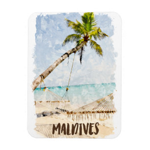 Das tropische Malediven Beach View Landschaft Magnet