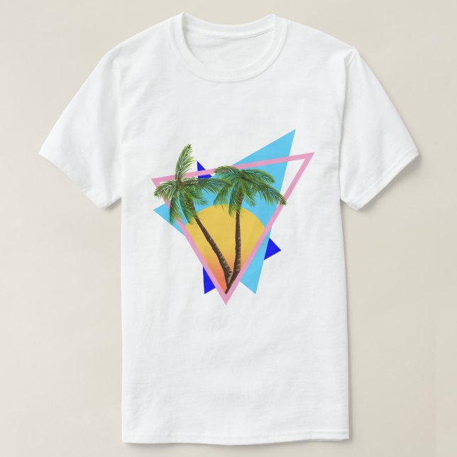 Das tropische Paradies der 80er Jahre T-Shirt (Design vorne)
