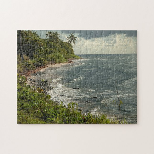 Das tropische Paradies der Natur am Sandstrand Puzzle (Horizontal)