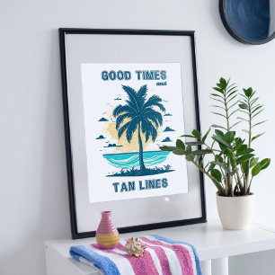 Das tropische Paradies-Design. Poster