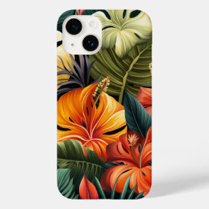 Das tropische Paradies mit lebhaften Blumen Case-Mate iPhone 14 Hülle